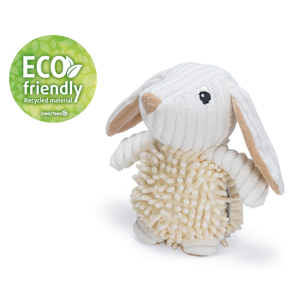 Beeztees Eco Hundespielzeug Kaninchen Jenno - geräuschlos 