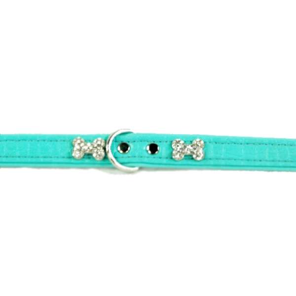 Hunter Halsband Cropue Bone Türkis 