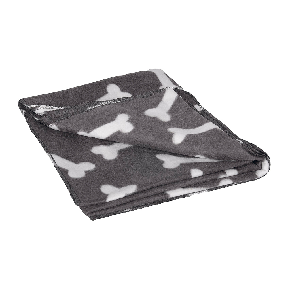 Karlie Flamingo Fleecedecke Milda - 100 x 70 cm Grau
