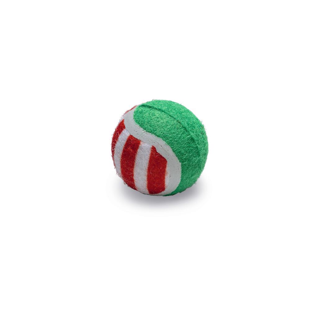Beeztees Xmas Katzenspielzeug Weihnachtstennisbälle - 3 Stück 