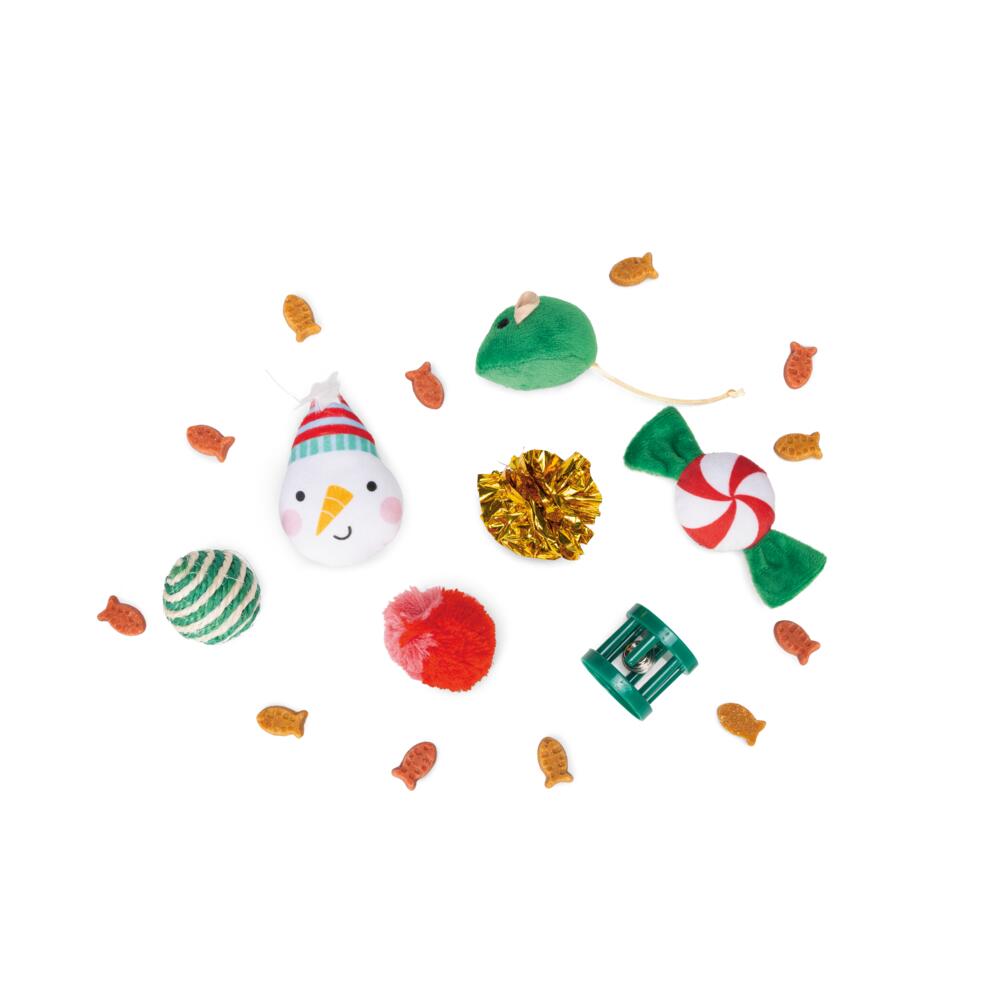 Beeztees Xmas Katzen Christmas Geschenkbox 