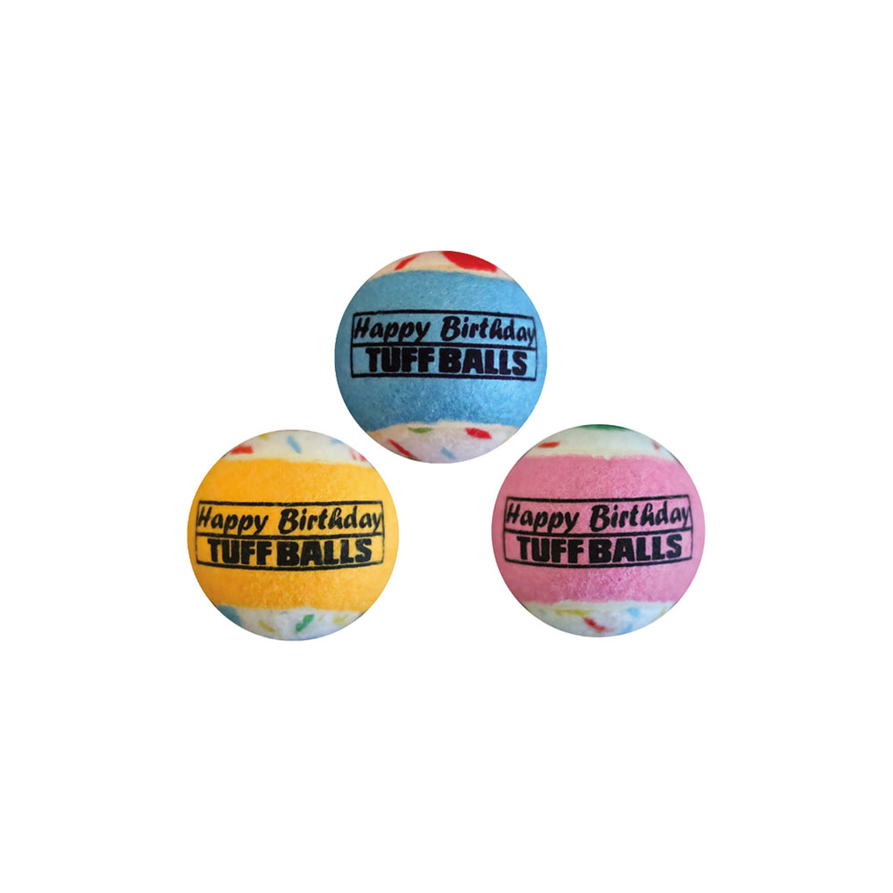 Tuff Birthday Balls 6 cm - 3er Pack 
