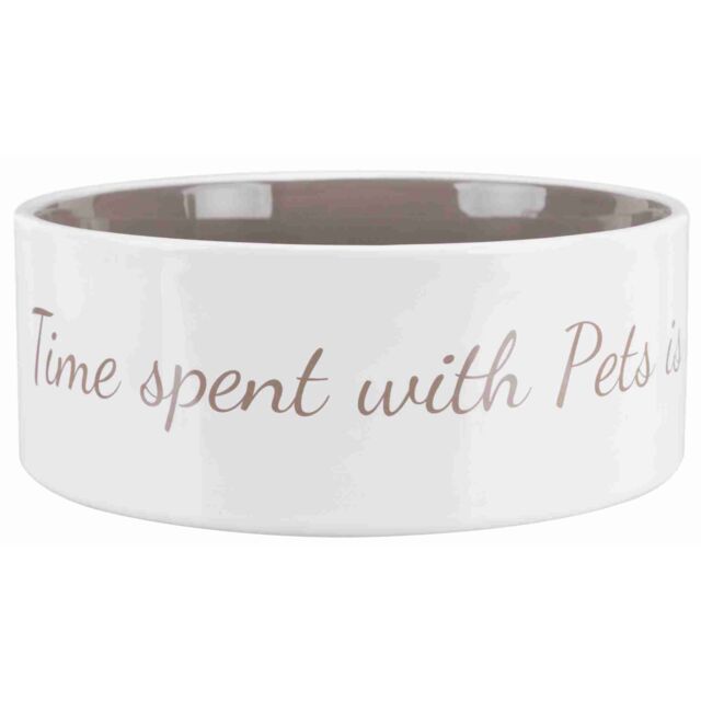 Trixie Keramiknapf Pet's Home - creme/taupe 