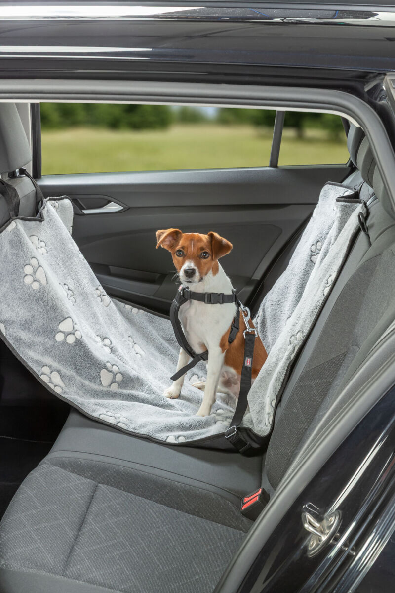 Trixie Auto-Schondecke schmal - grau/schwarz 