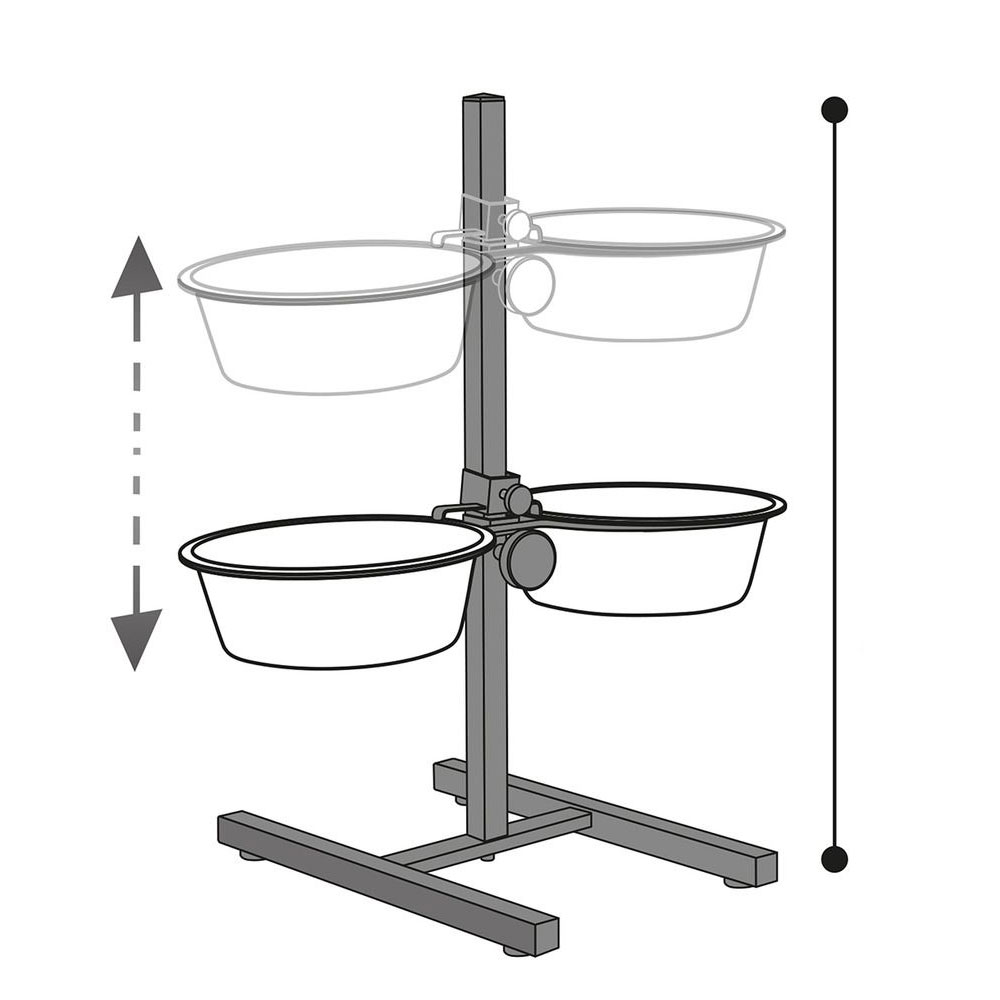 Karlie Otis Plus - Doppelnapfständer 2,5 l