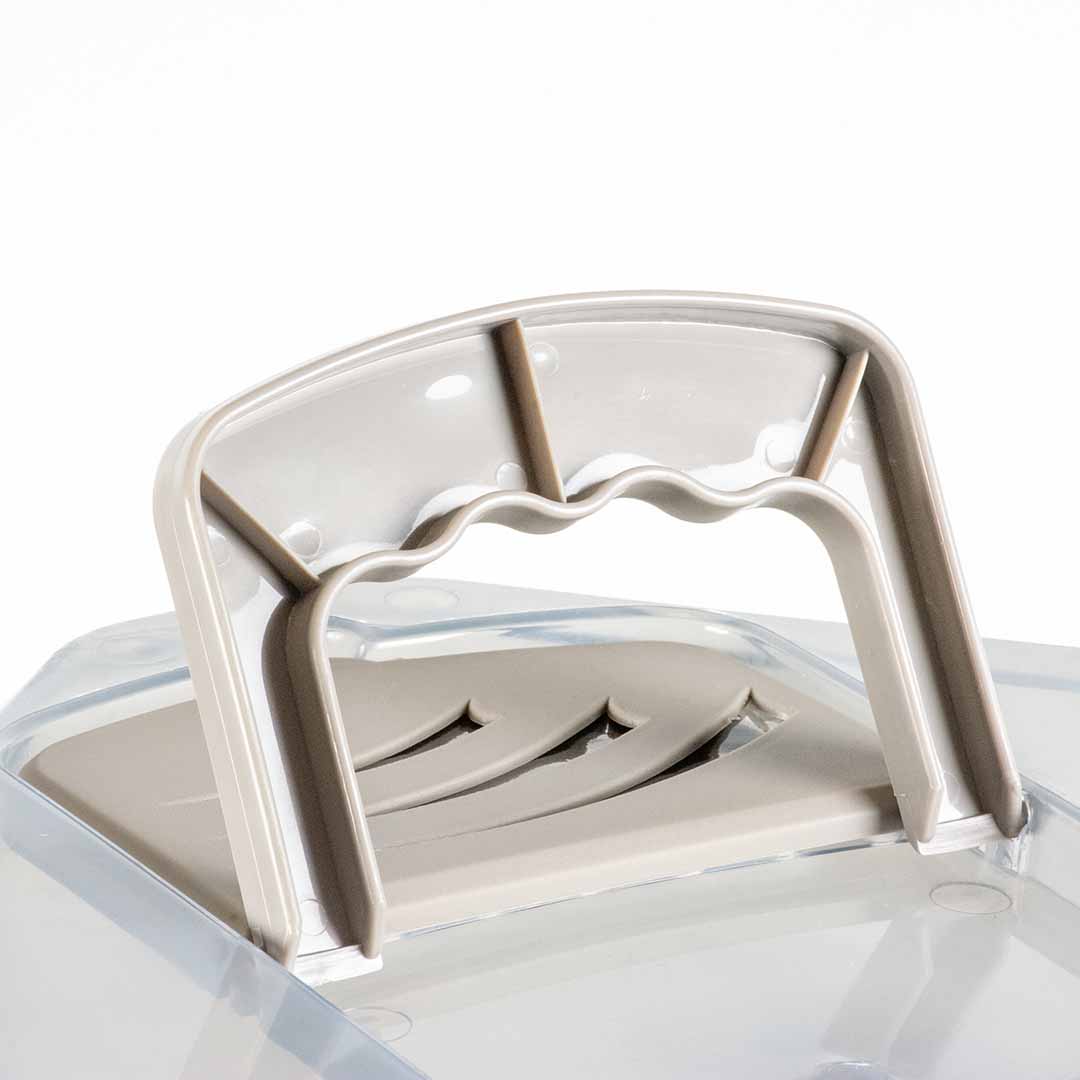 EBI Eck-Katzentoilette Prism M - transparent/grau 