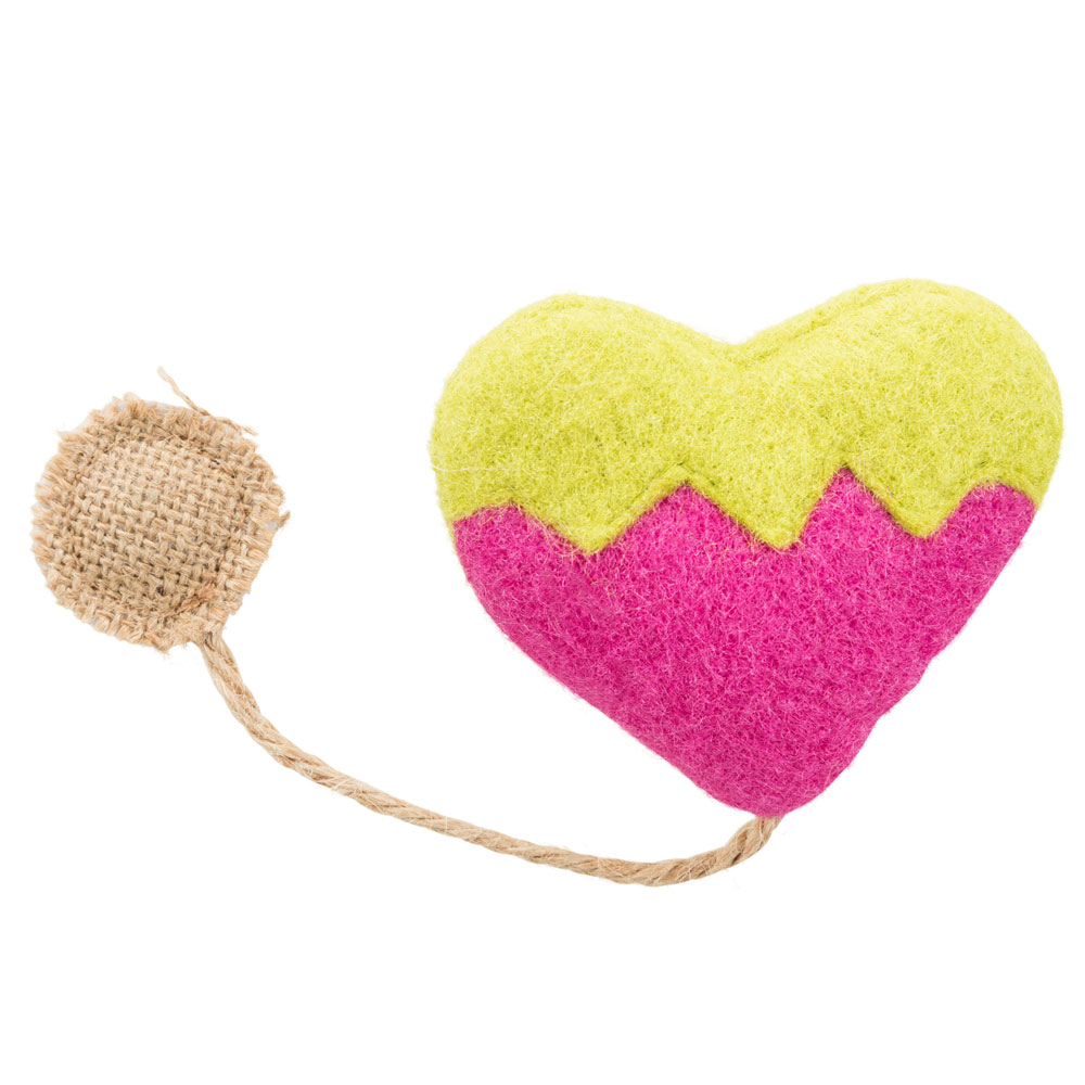 Trixie Herz aus Stoff und Jute 
