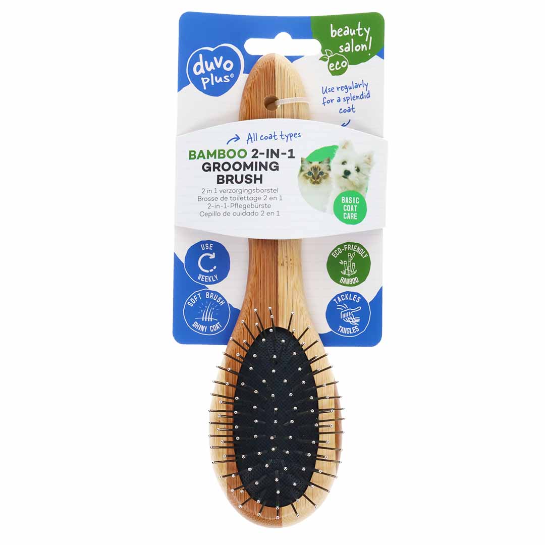 Duvoplus Bamboo 2-in-1 Pflegebürste 