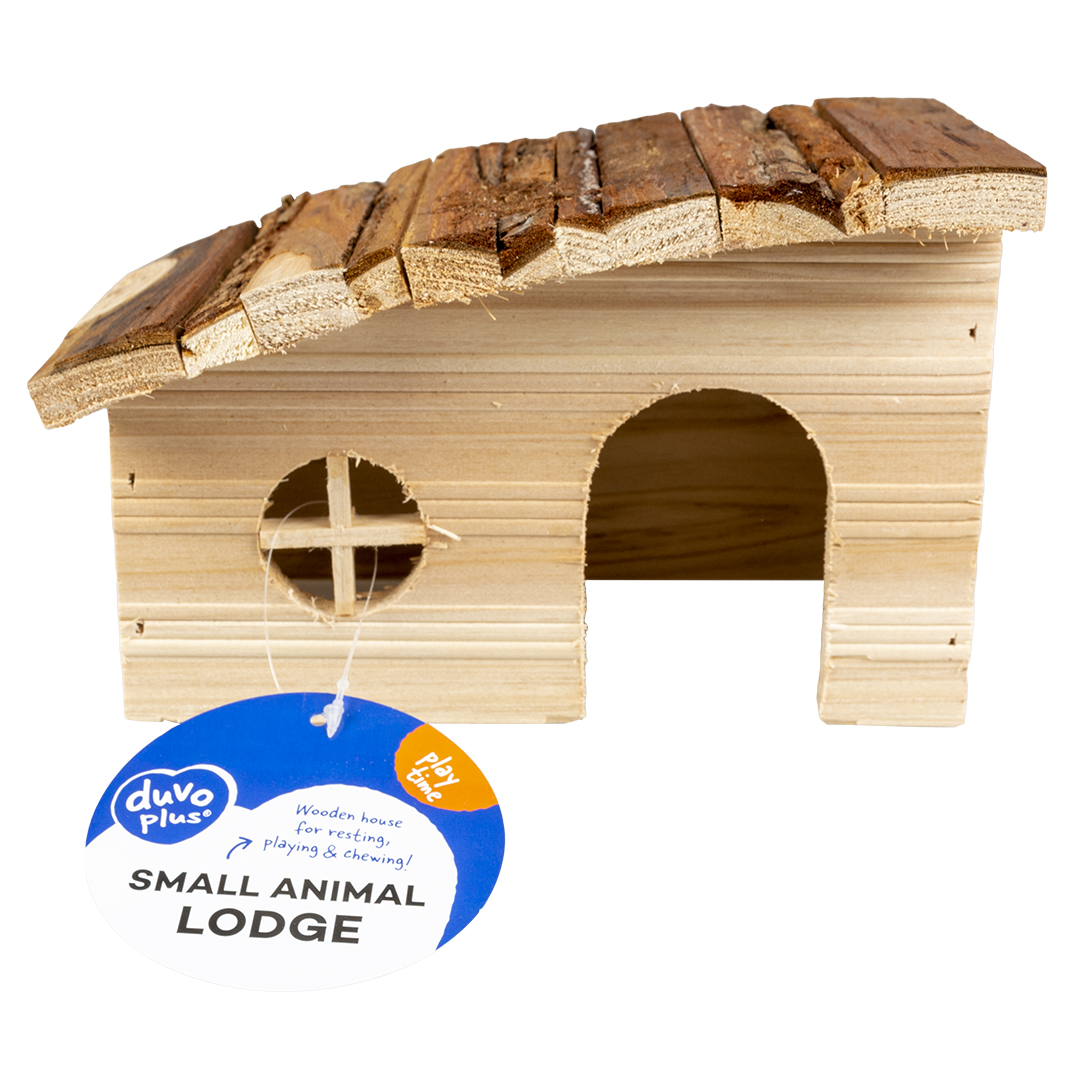 Duvoplus Kleintierhaus mit Schrägdach 20 x 13 x 12cm