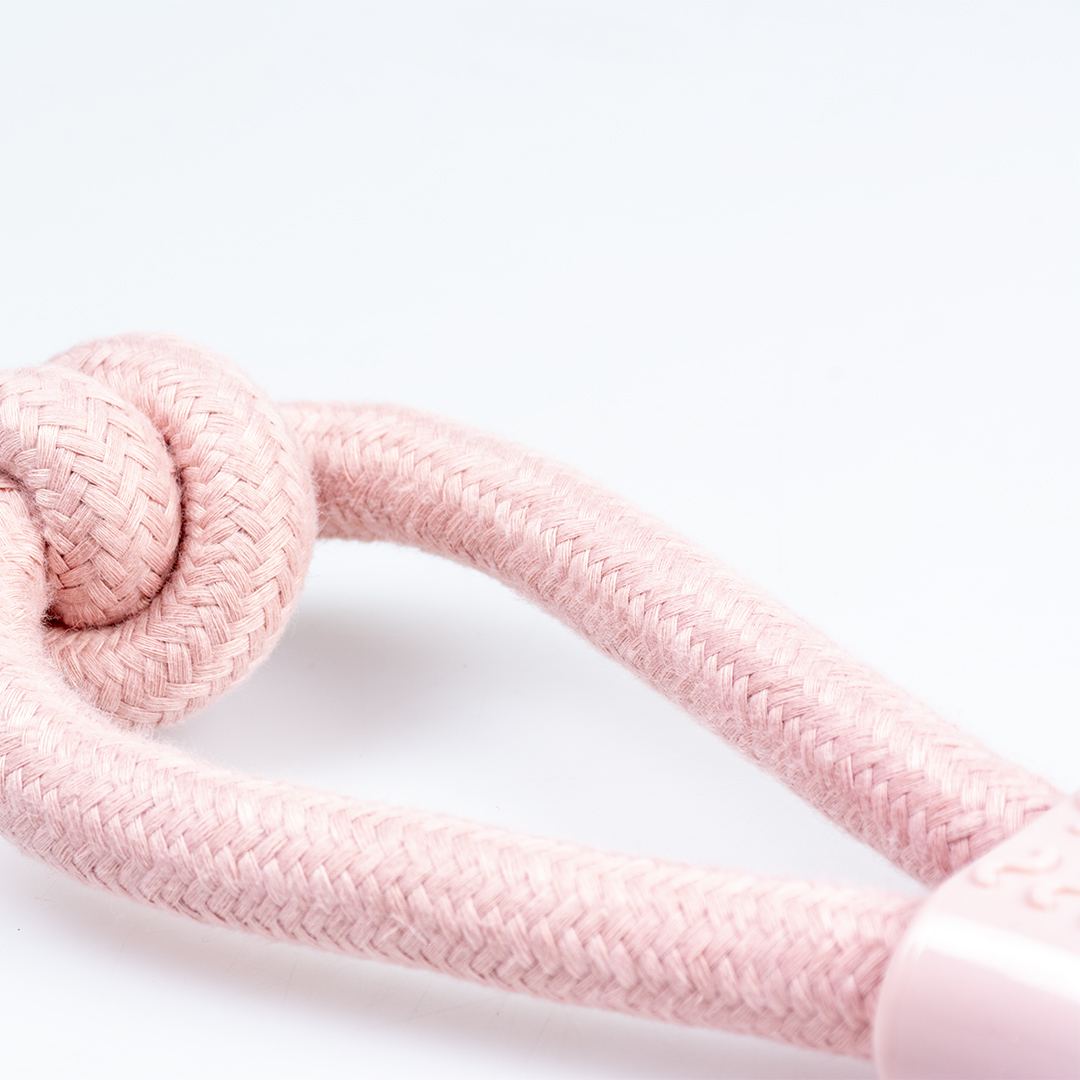 Duvoplus Seil 8-Zugring mit Knoten & Gummi - Rosa 