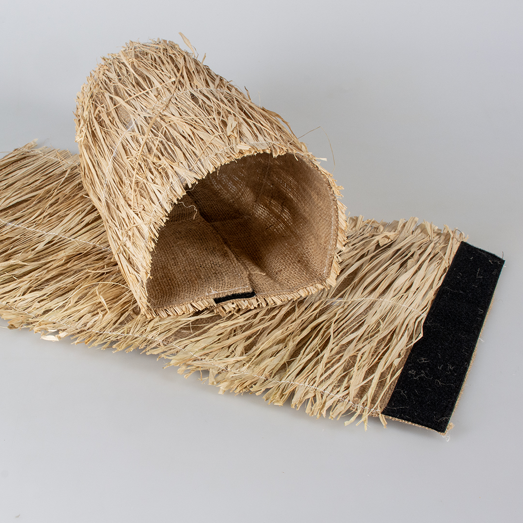 Duvoplus Nagertunnel aus Leinen/Gras 20 x 9 x 10cm