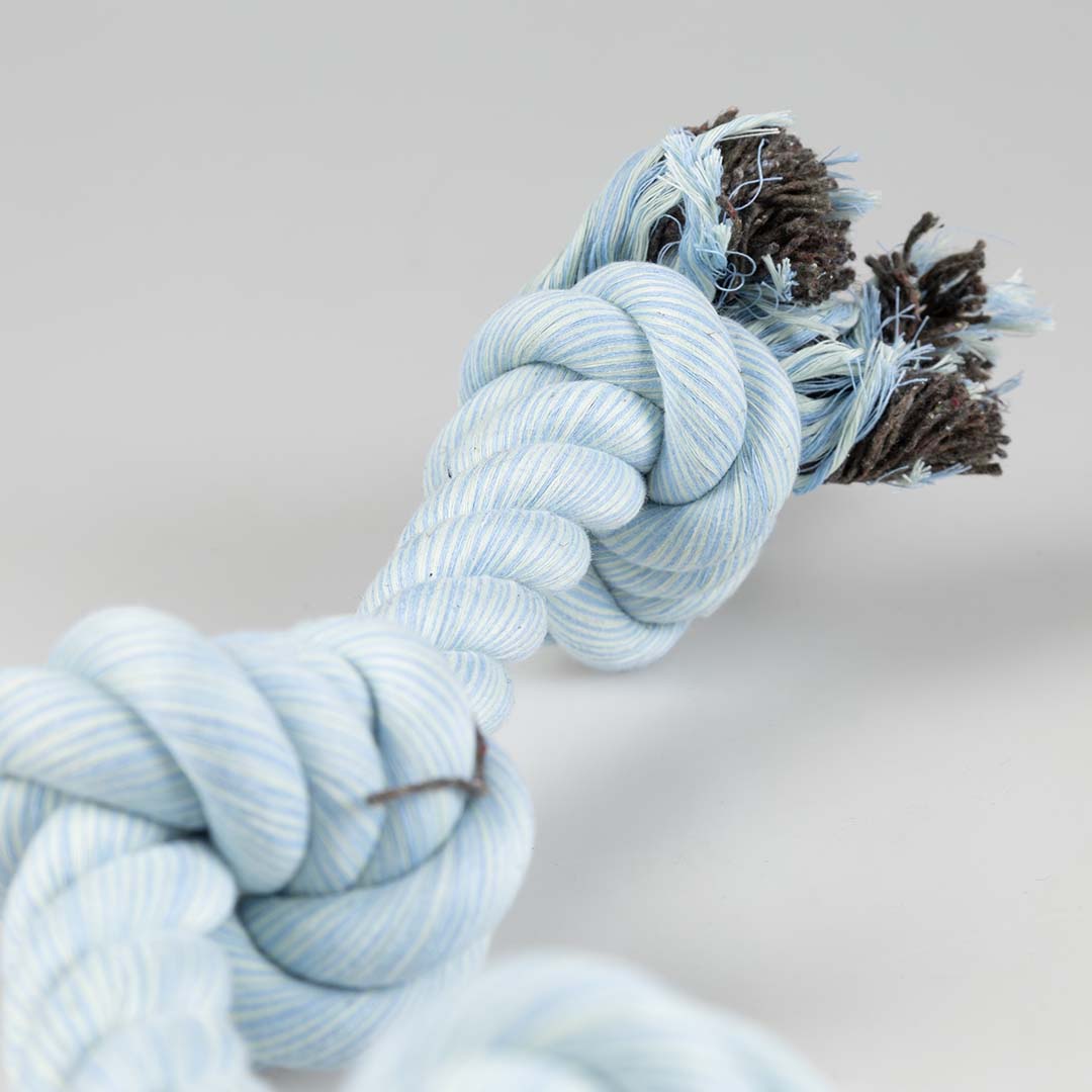 Duvoplus Flossy Seil mit 3 Knoten - blau 