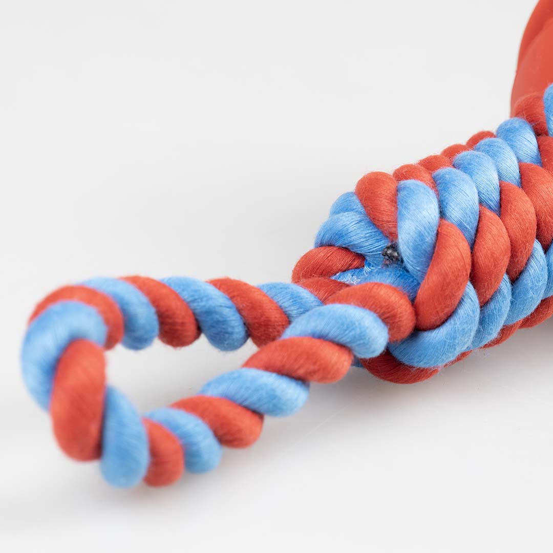 Duvoplus Rubrop Zerrseil mit Ball - rot 