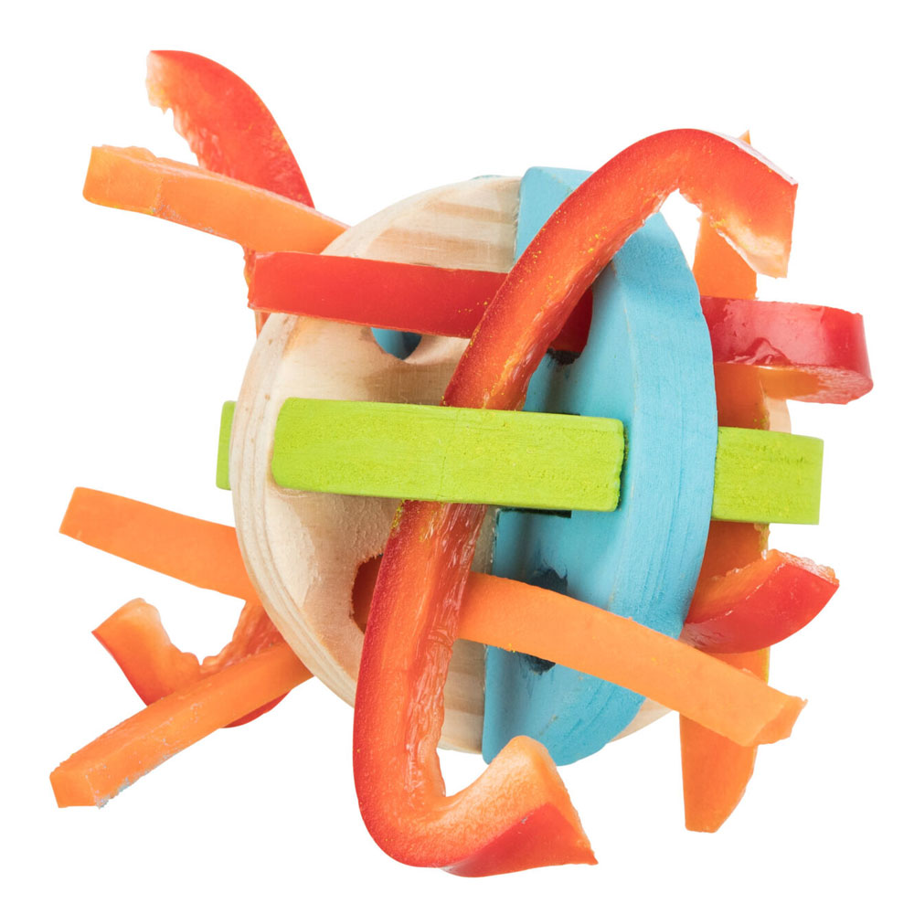 Trixie Spiel- und Snackball aus Holz - 7,5 cm 