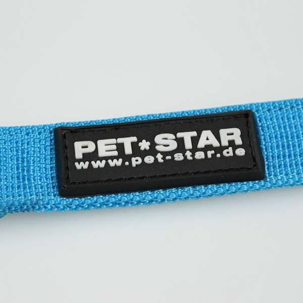 Pet-Star Leine (passend zum Pet-Star Softgeschirr / Netzgeschirr) Blau