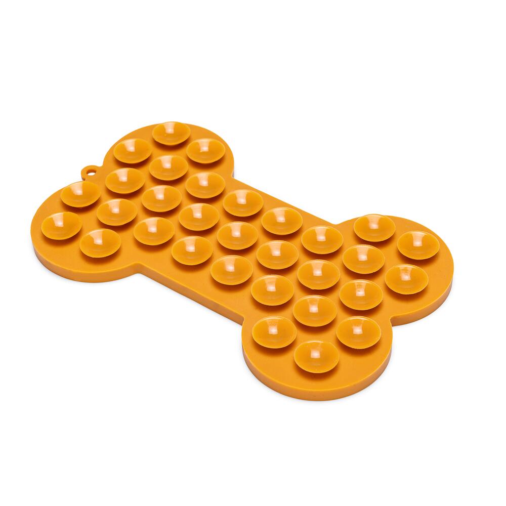 Beeztees Leckmatte Knochen - orange 