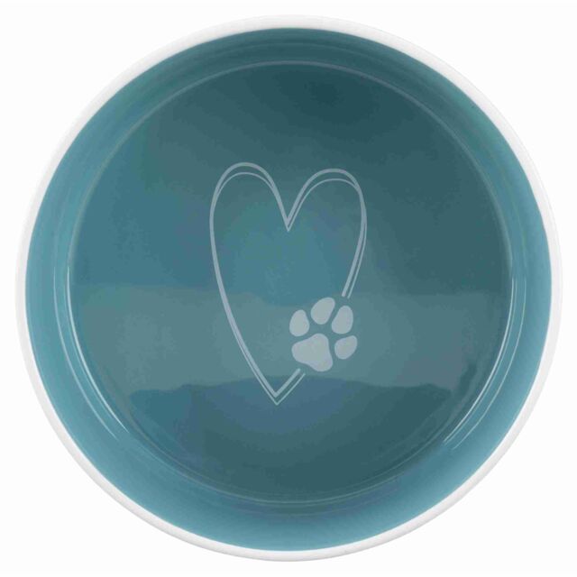 Trixie Keramiknapf Pet's Home - creme/petrol 