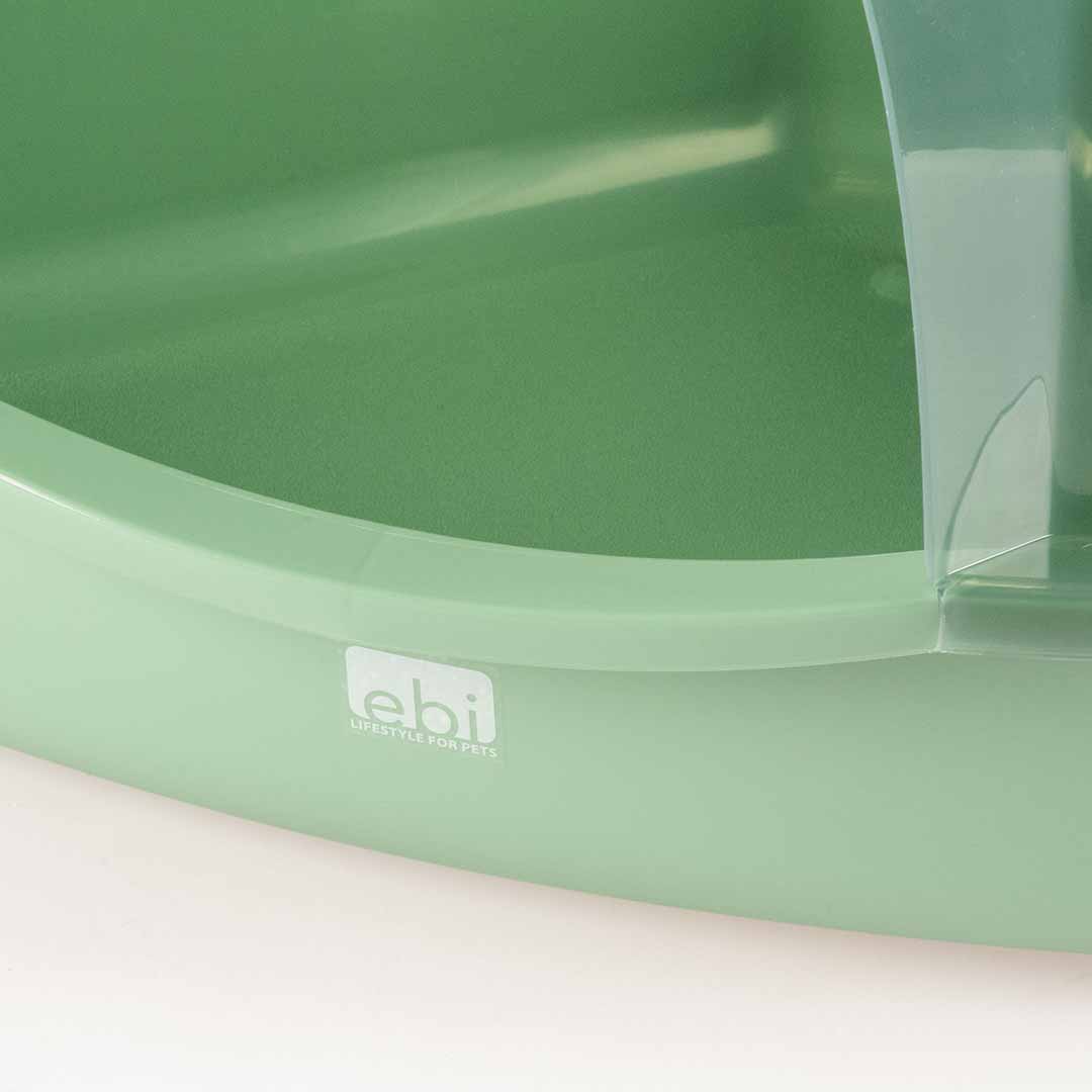 EBI Eck-Katzentoilette Prism M - transparent/grün 