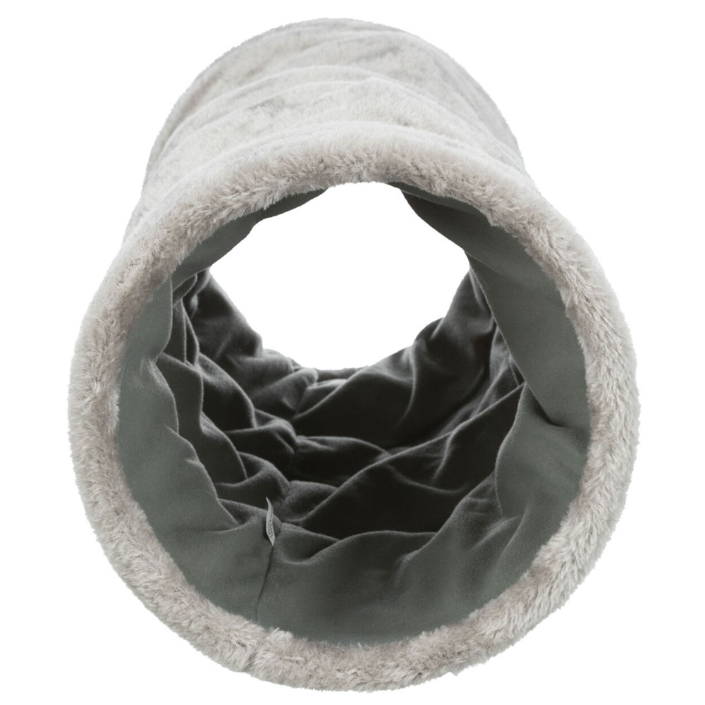 Trixie Crunch Plüschtunnel, 60 cm - Grau 