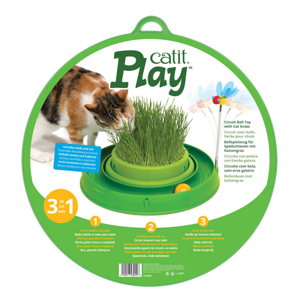 CATIT Play-n-Scratch mit Grasgarten - Grün 