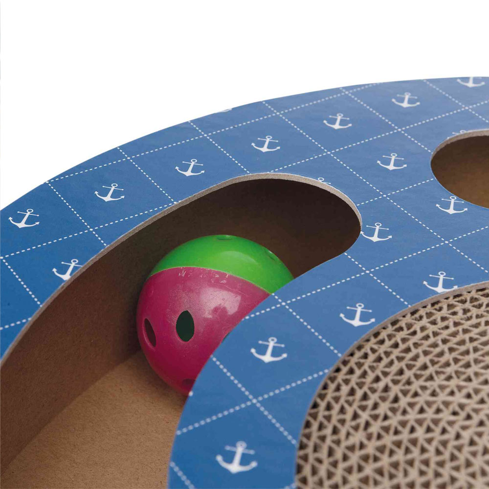 Trixie Kratztrommel aus Pappe mit Spielbällen 