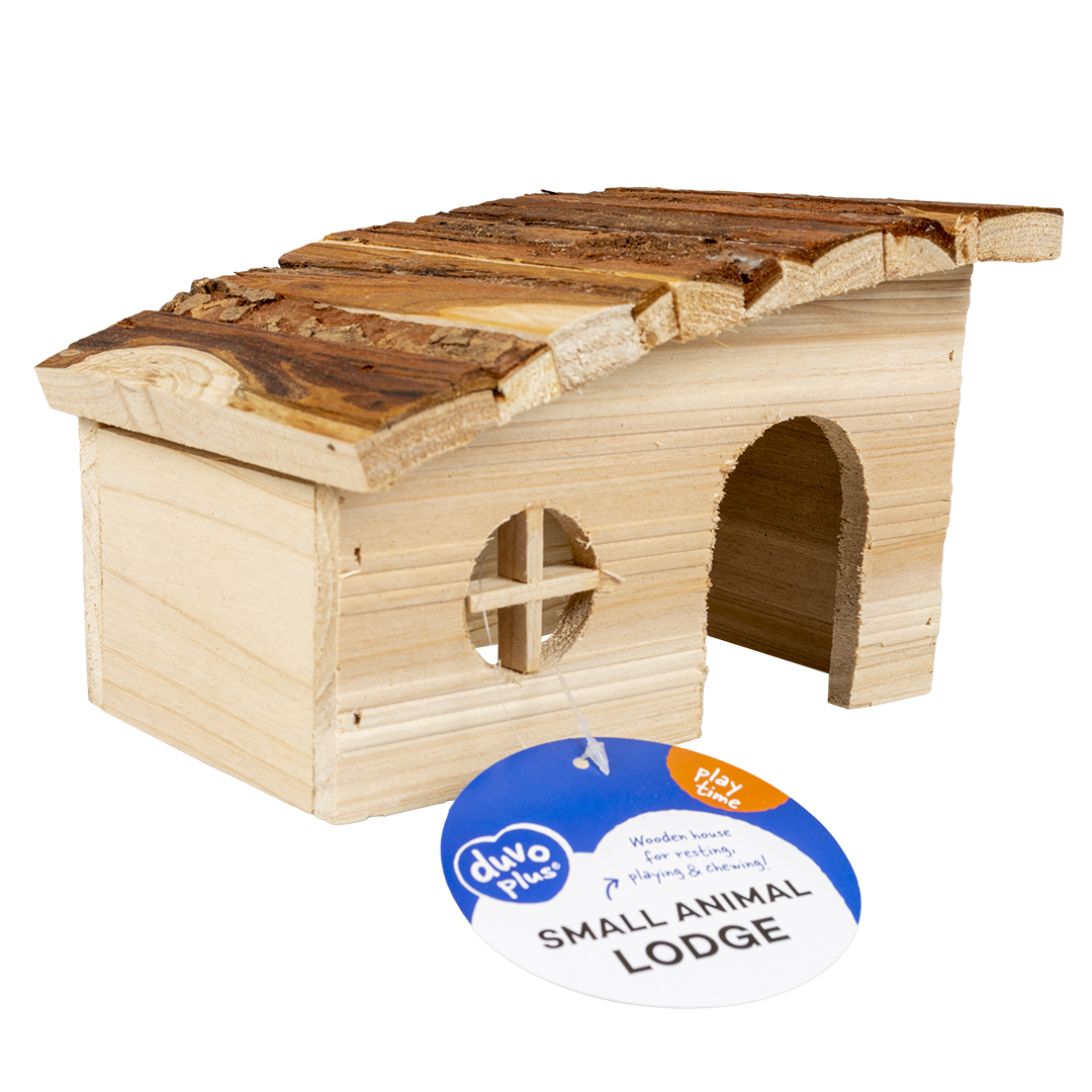 Duvoplus Kleintierhaus mit Schrägdach 20 x 13 x 12cm
