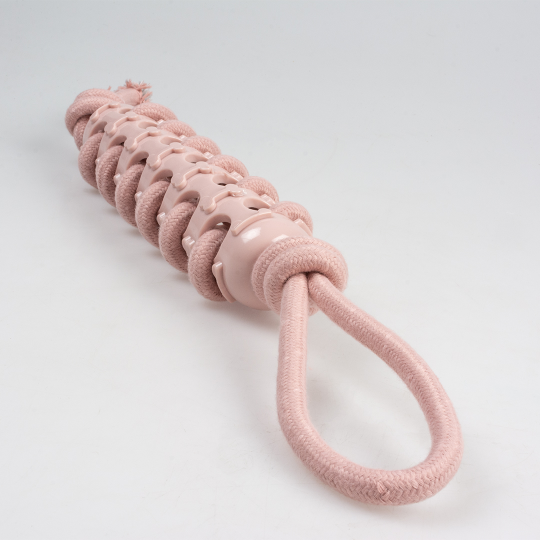 Duvoplus Seilstock mit Gummi & Schlaufe - rosa 