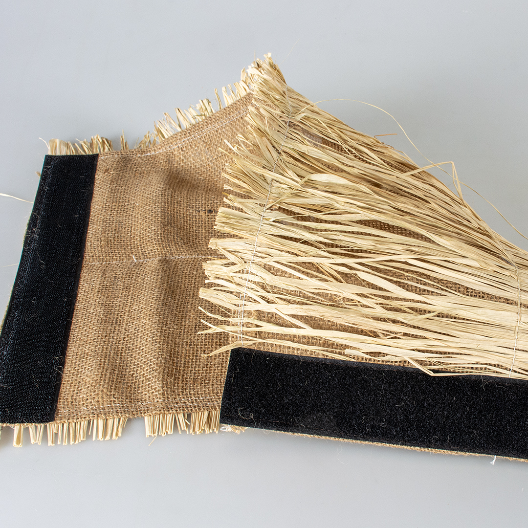 Duvoplus Nagertunnel aus Leinen/Gras 20 x 9 x 10cm