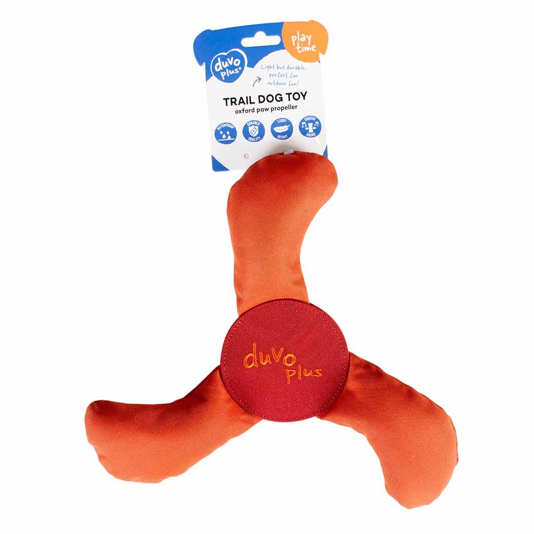 Duvoplus Hundespielzeug Trail Paw Propeller - orange 