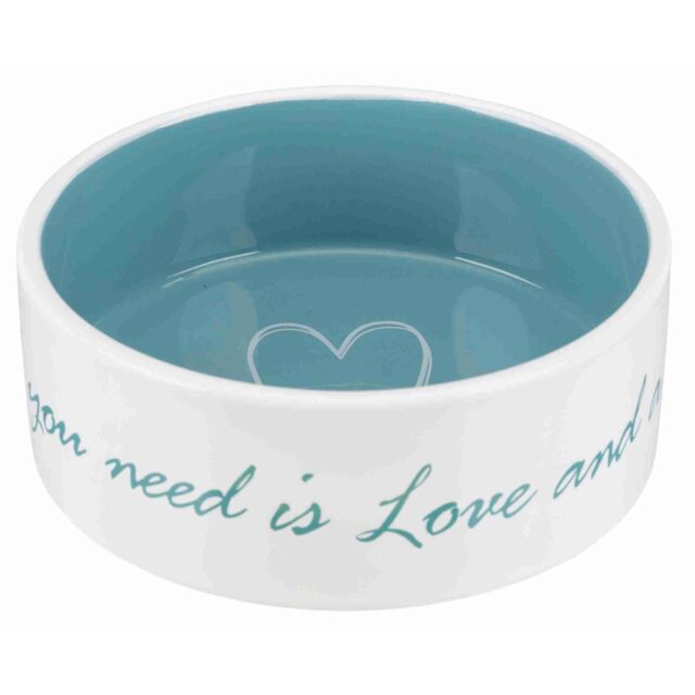Trixie Keramiknapf Pet's Home - creme/petrol 