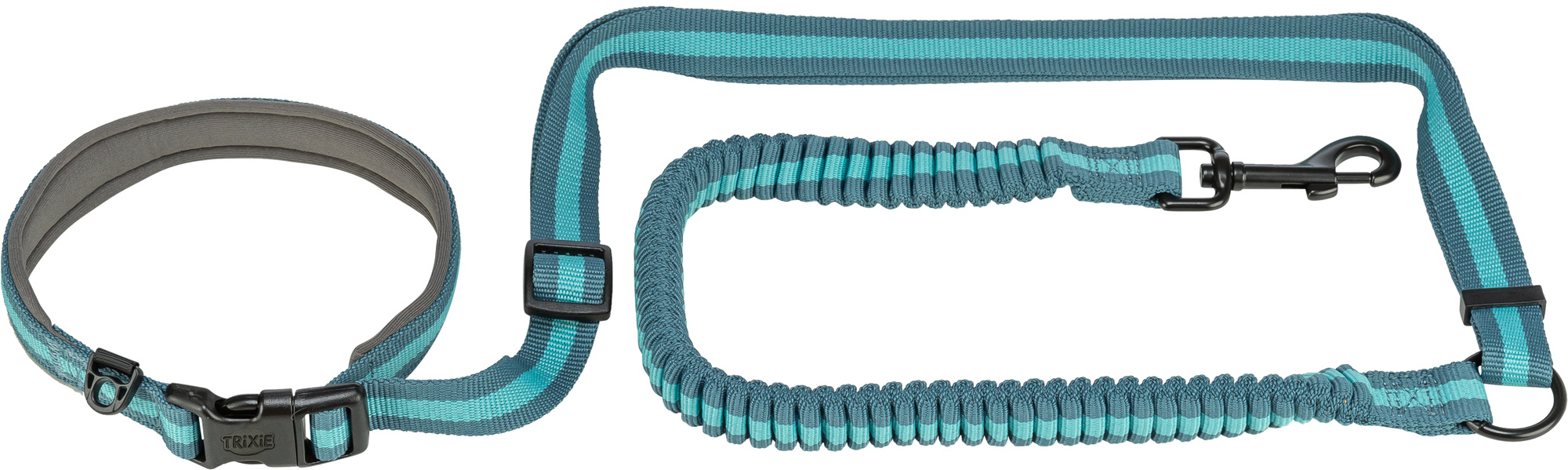 Trixie Jogging-Hundeleine - grafit/aqua 