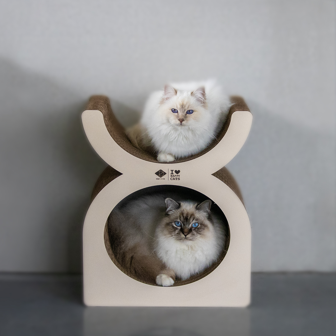 D&D Kratzplayground Faye dreiteilig - braun/beige 