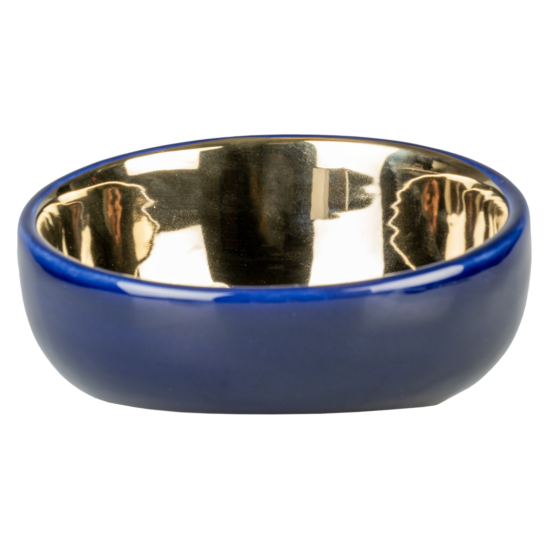 Duvoplus Futternapf Stone Obliq - blau/gold 