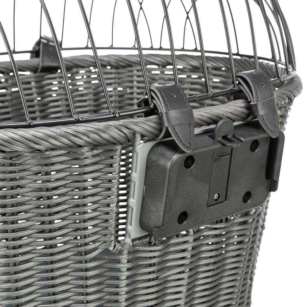 Trixie Front-Fahrradkorb aus Polyrattan 