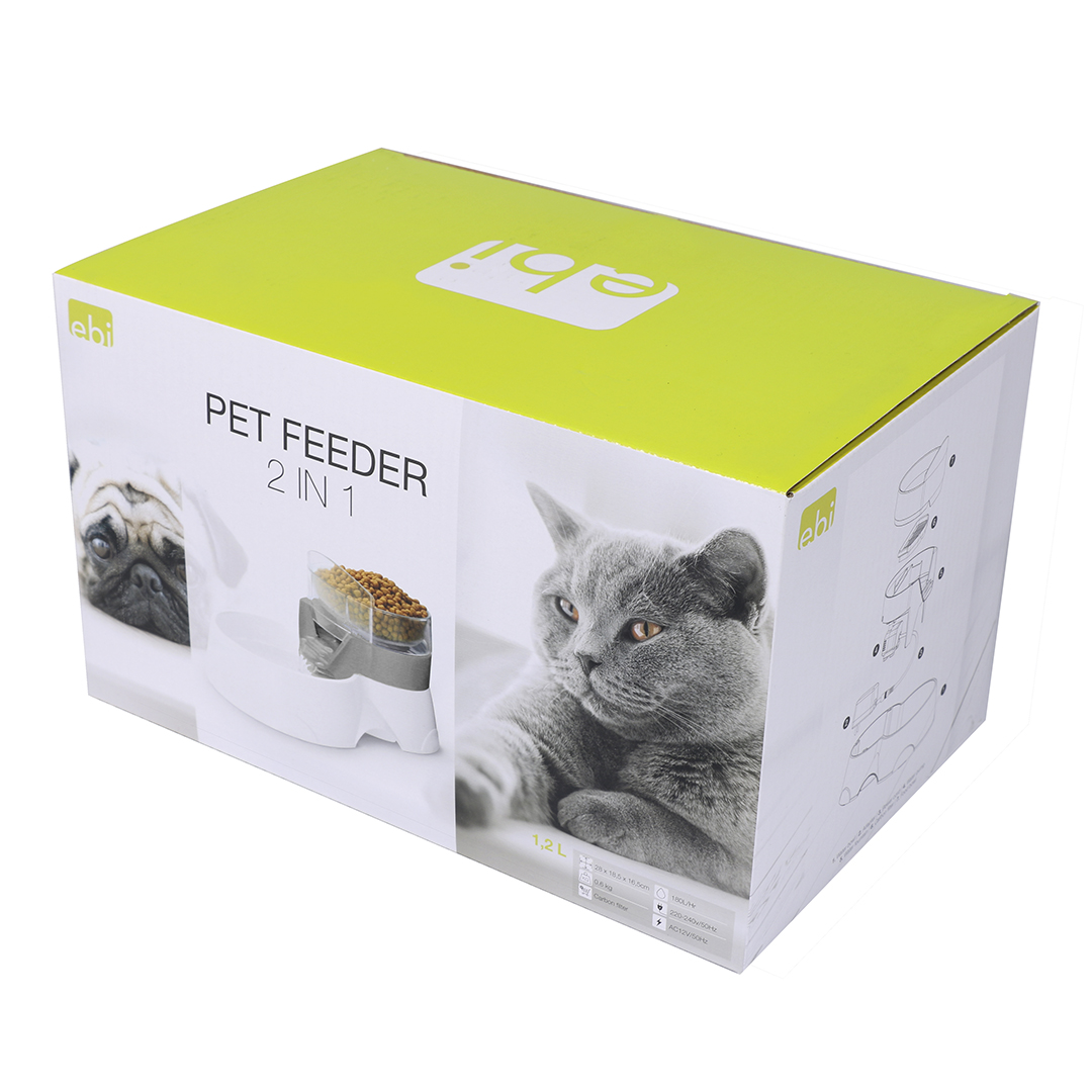 EBI Pet Feeder 2in1 - Grau 