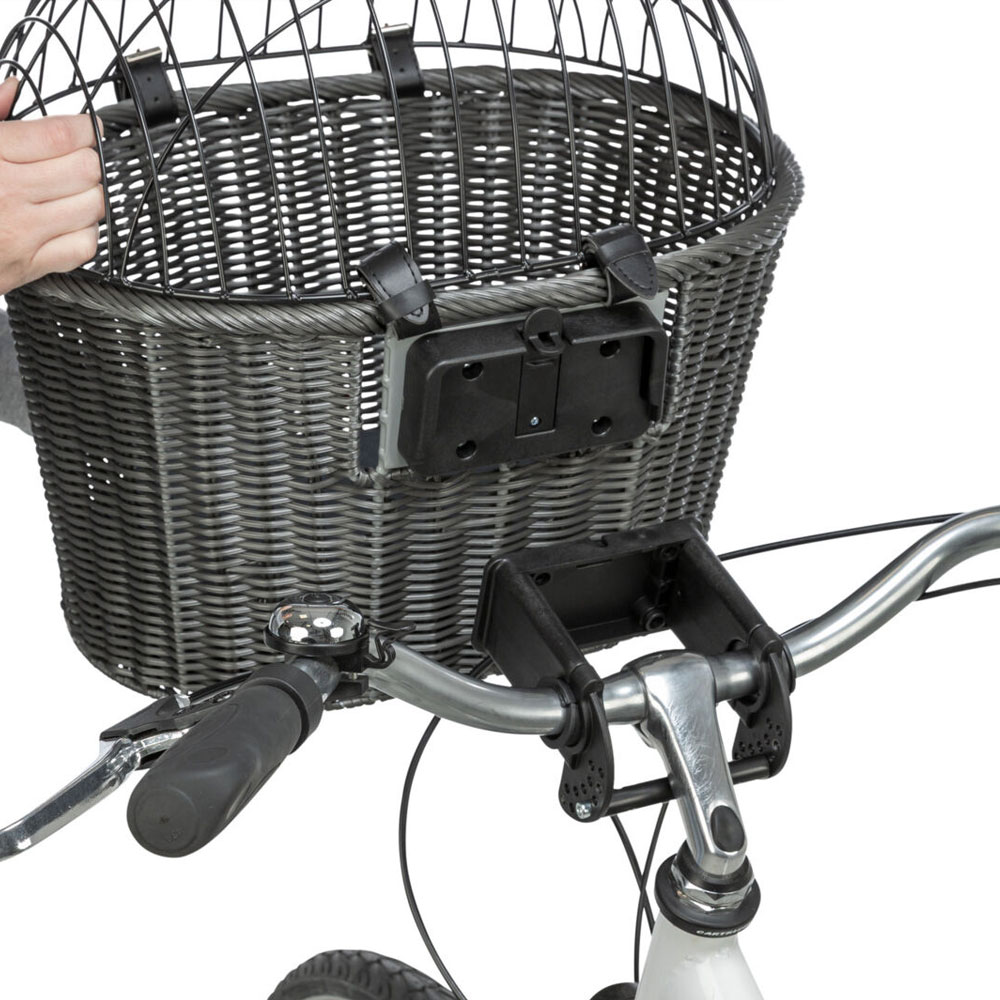 Trixie Front-Fahrradkorb aus Polyrattan 